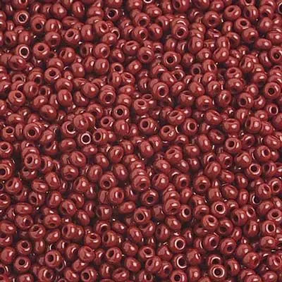 10-01056, Czech 22g Opaque Medium Brown