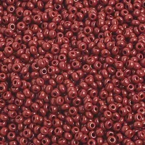 10-01056, Czech 22g Opaque Medium Brown