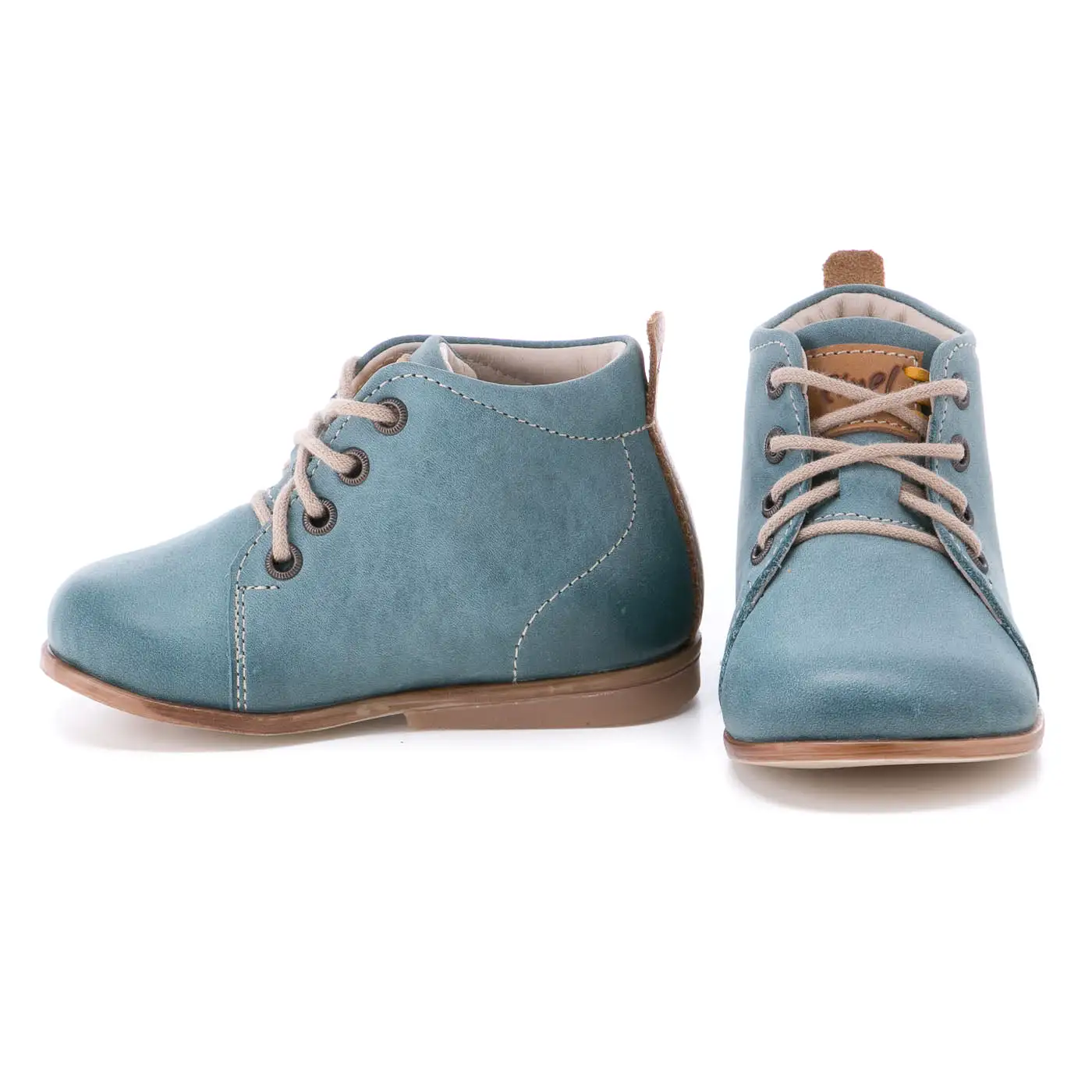 (1075-23) Emel blue First Shoes