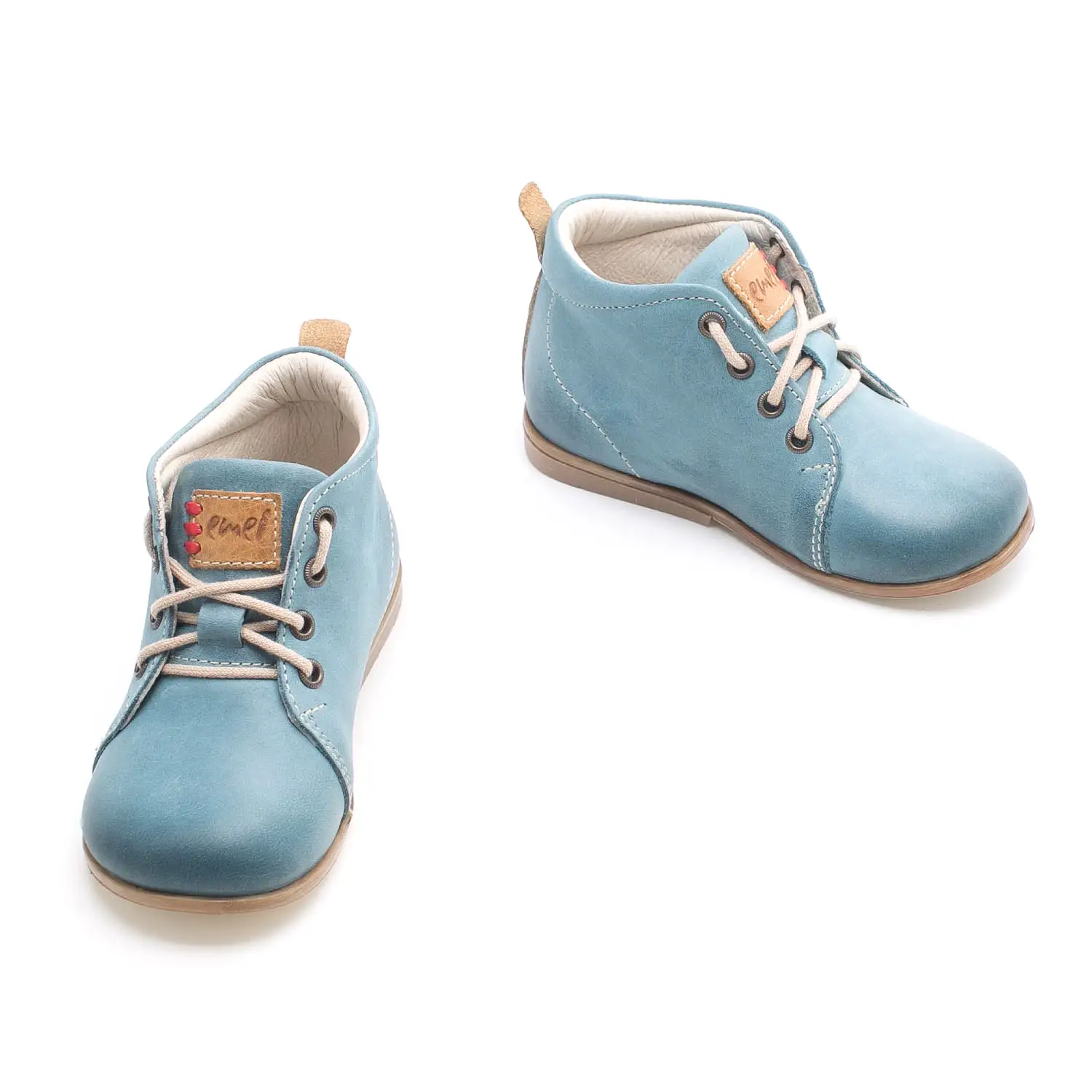 (1075-23) Emel blue First Shoes