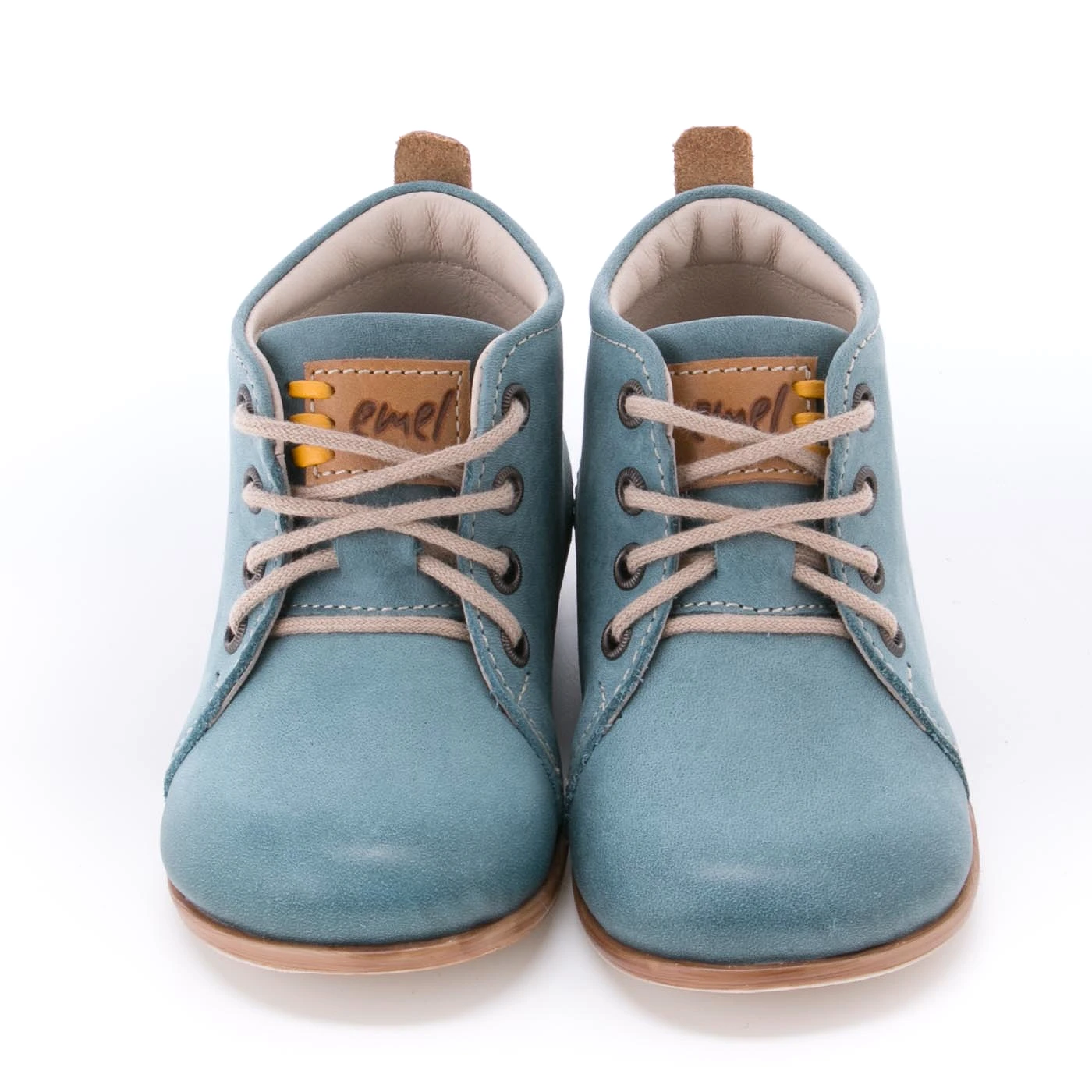 (1075-23) Emel blue First Shoes