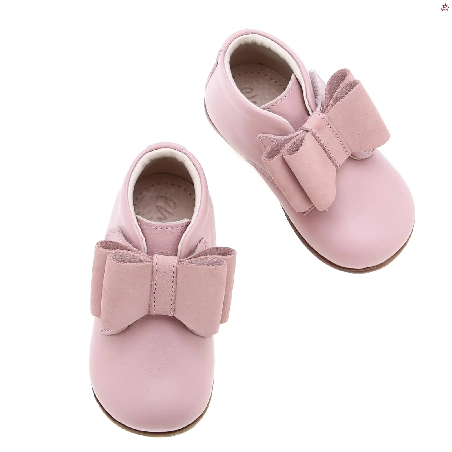 (1899E) Emel Pink bow velcro