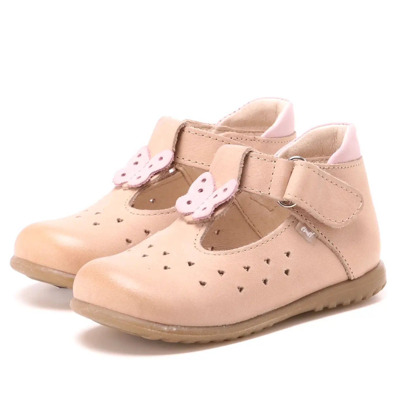 (2417-7) Emel beige butterfly balerina