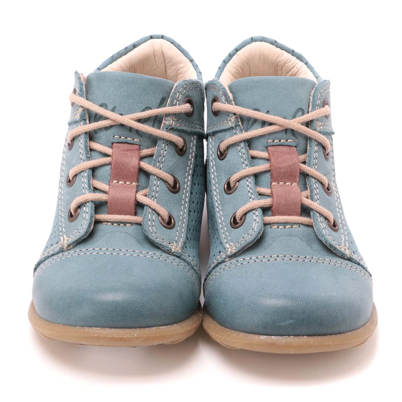 (2429-19) Blue Lace Up First Shoes