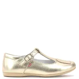 (2571-1) Emel balerina shoes gold