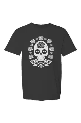 AF SKULLS & ROSES BLK/WHT