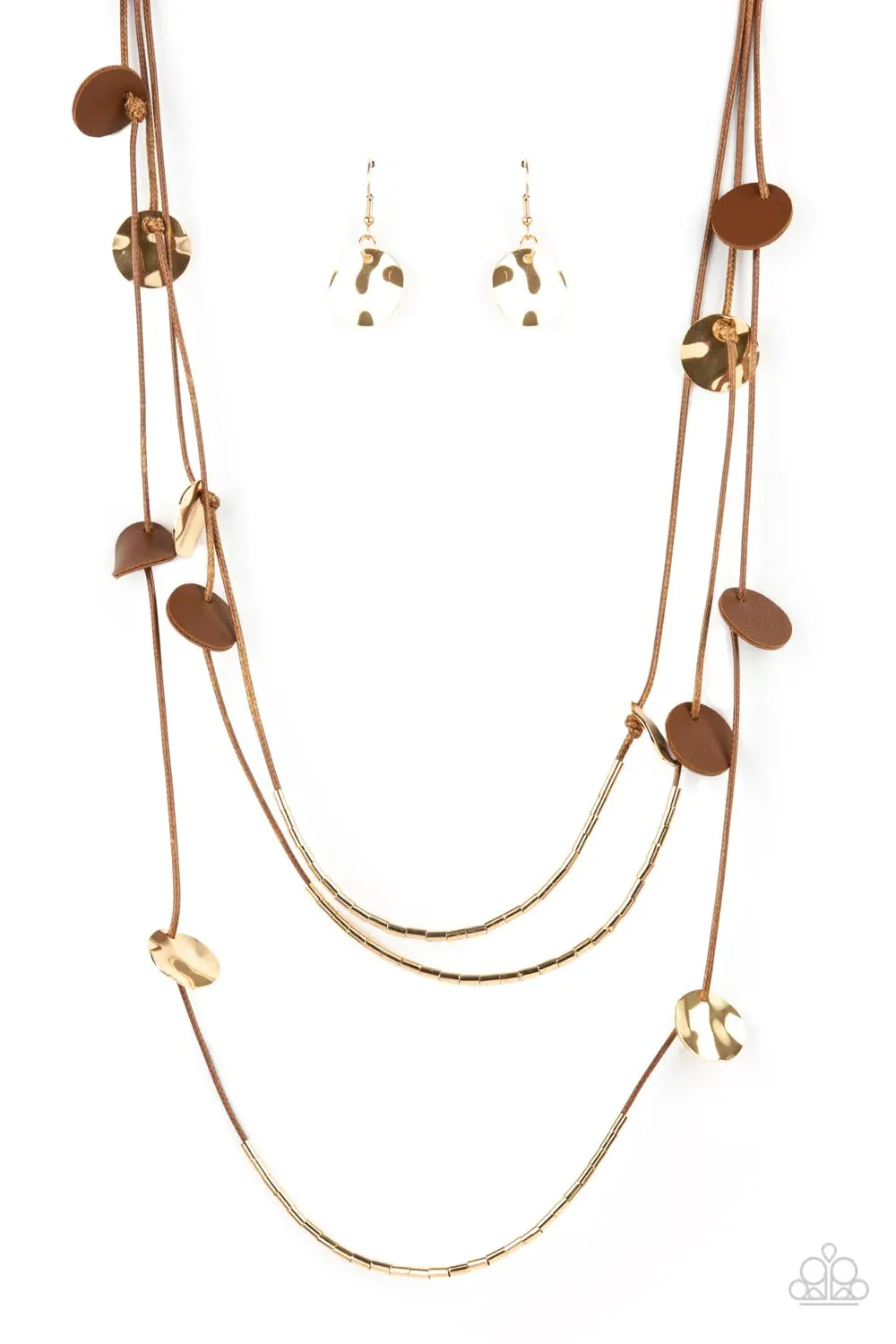 Alluring Luxe Brown ~ Paparazzi Necklace