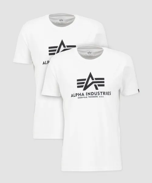 Alpha Basic T 2 Pack White/Black - Bennevis Clothing