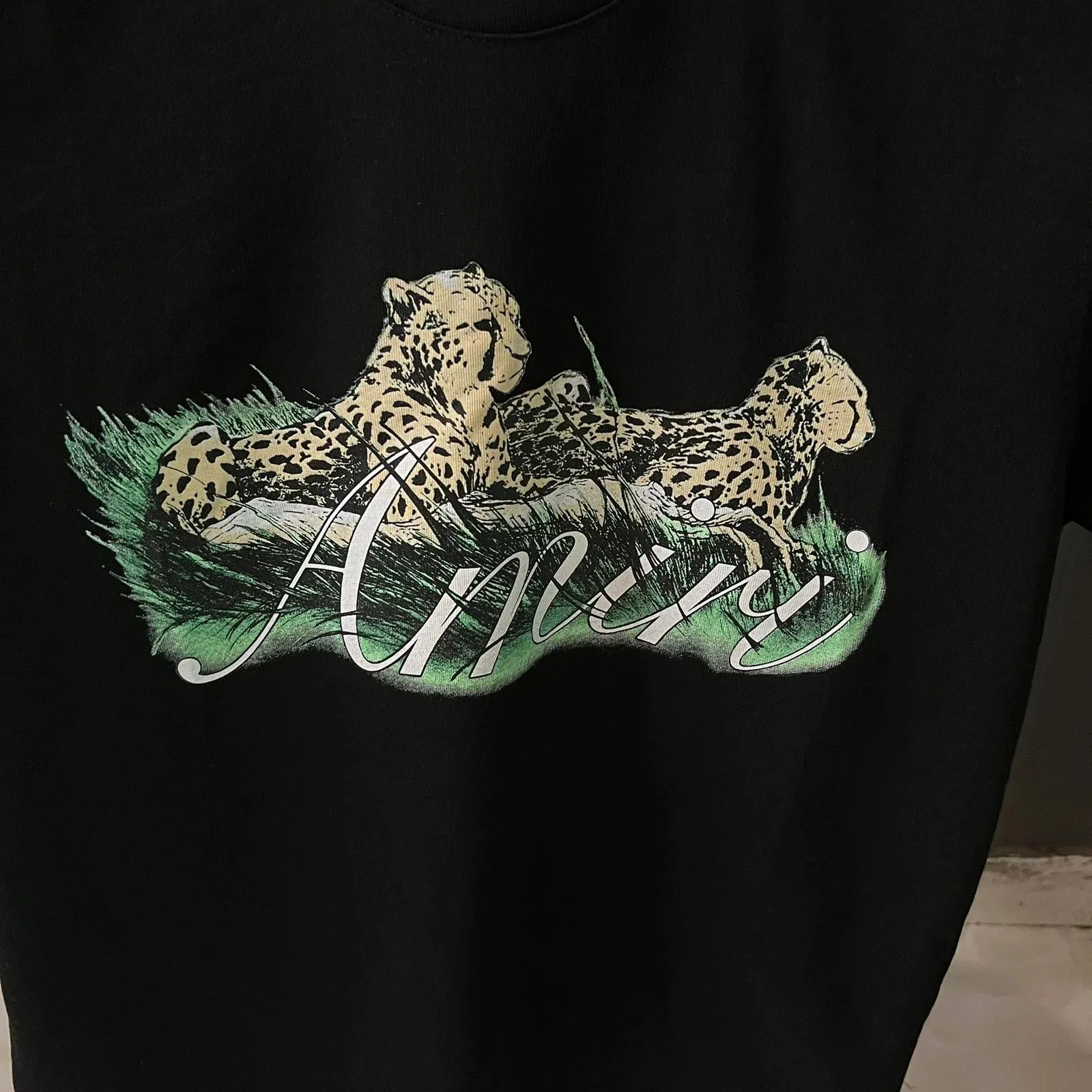 AMIRI Cheetah Logo-print cotton T-shirt - The Nucleus Clothing