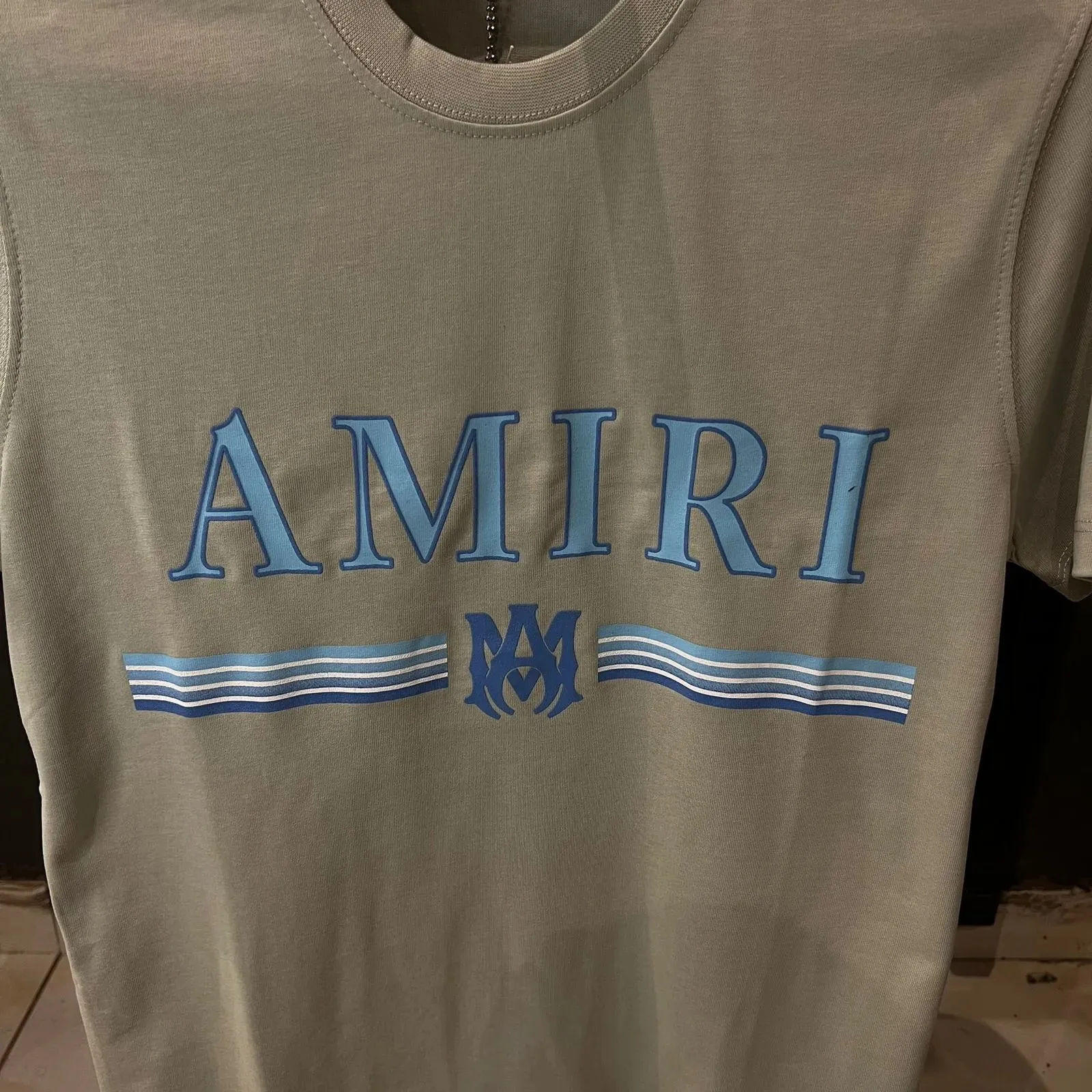 Amiri Core logo-print Gray T-shirt - The Nucleus Clothing