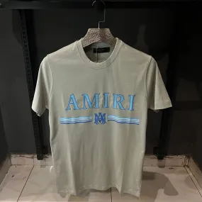 Amiri Core logo-print Gray T-shirt - The Nucleus Clothing