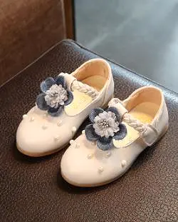 Anastasia Girls Flower and Pearl Shoes