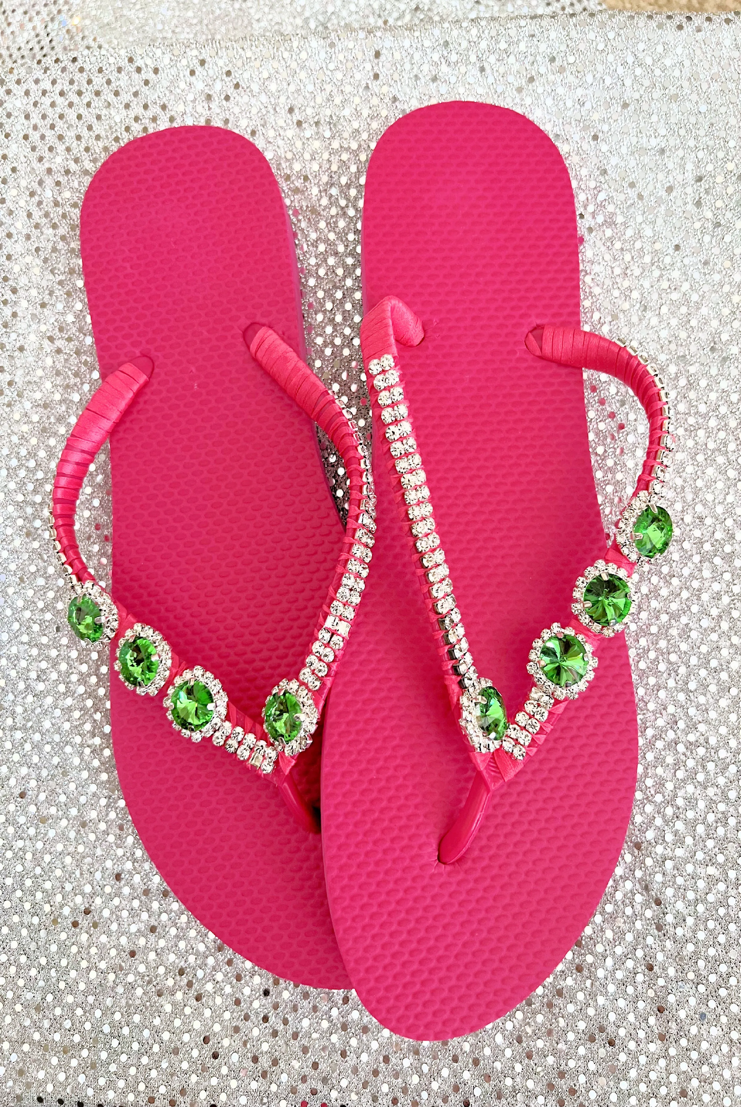 Beaded Bling Flip flops