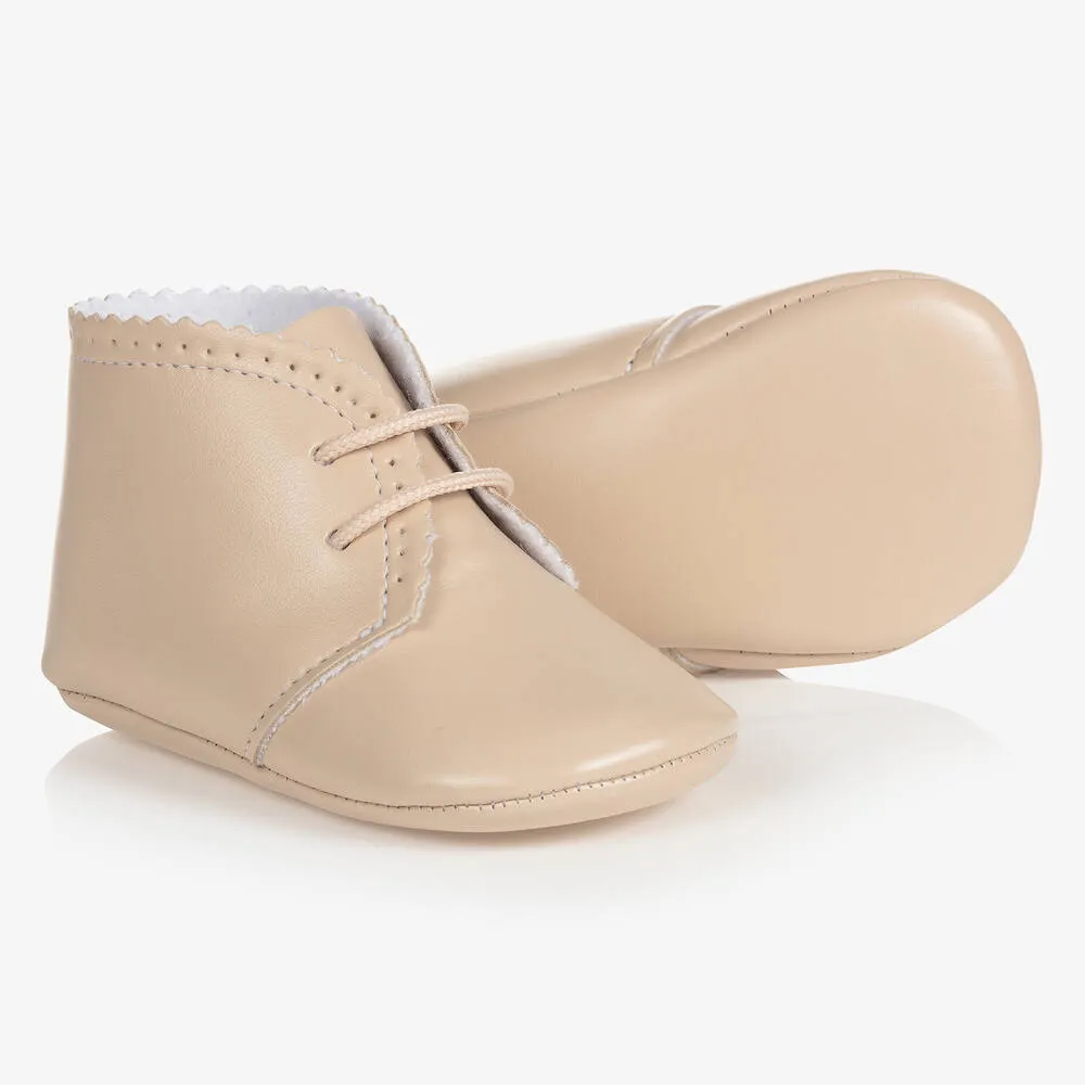 Beige Pre-Walker Baby Shoes