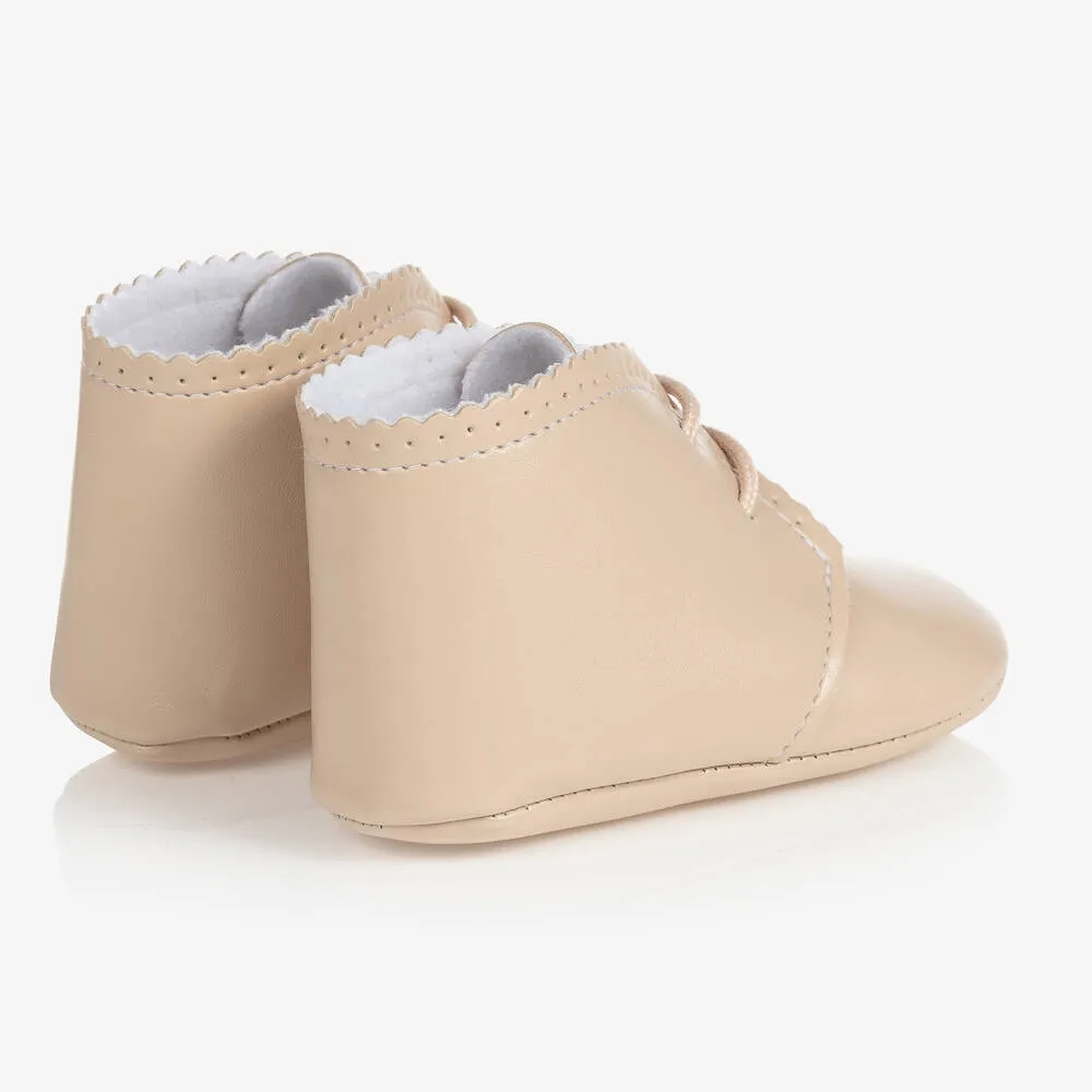 Beige Pre-Walker Baby Shoes