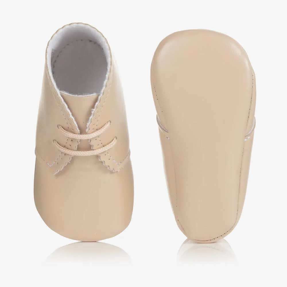 Beige Pre-Walker Baby Shoes