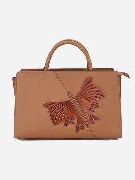 Butterfly Brown Satchel