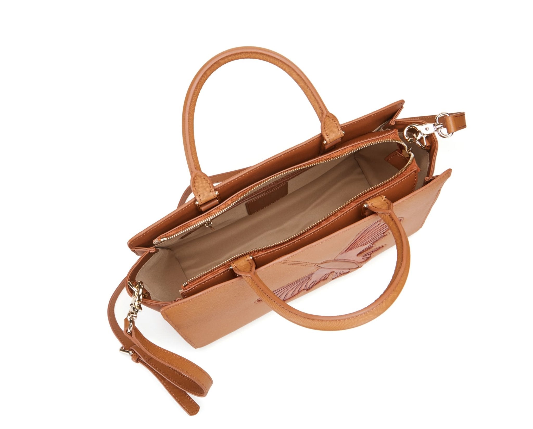 Butterfly Brown Satchel