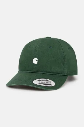 Carhartt WIP cotton baseball cap Madison Logo Cap green color I023750.2E4XX