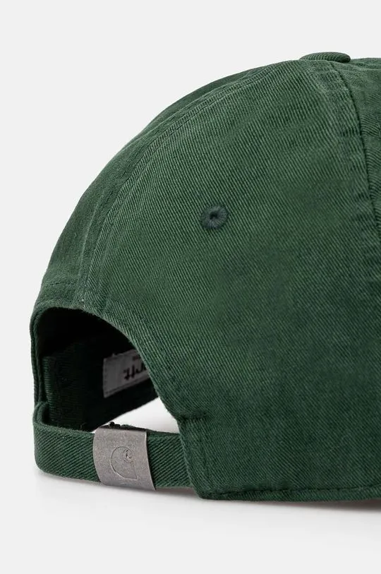 Carhartt WIP cotton baseball cap Madison Logo Cap green color I023750.2E4XX