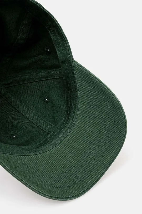 Carhartt WIP cotton baseball cap Madison Logo Cap green color I023750.2E4XX