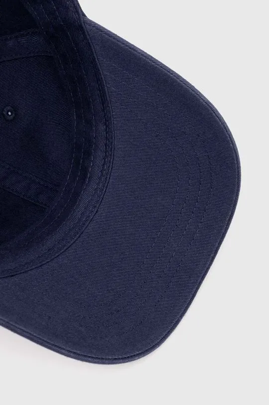 Carhartt WIP cotton baseball cap Madison Logo Cap navy blue color smooth I023750.2AHXX