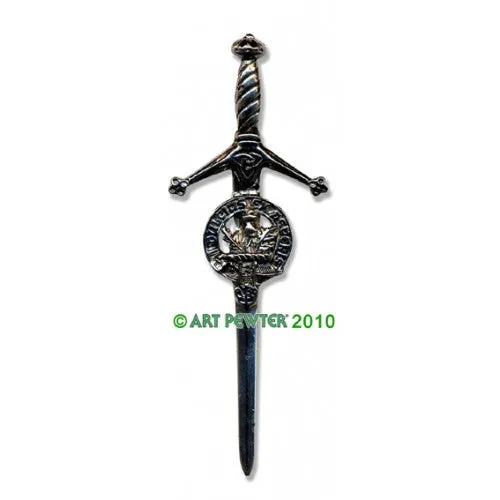 Clan Kilt Pin / Brooch from Art Pewter of Scotland — [ 68 Names ]