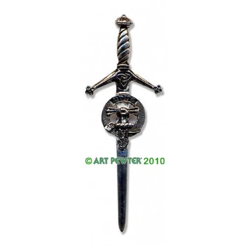 Clan Kilt Pin / Brooch from Art Pewter of Scotland — [ 68 Names ]