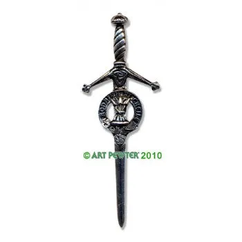 Clan Kilt Pin / Brooch from Art Pewter of Scotland — [ 68 Names ]