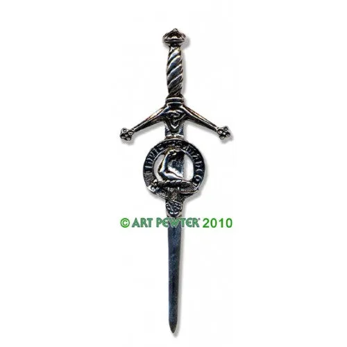 Clan Kilt Pin / Brooch from Art Pewter of Scotland — [ 68 Names ]