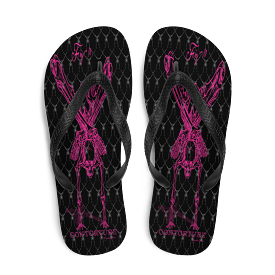 Contortion Flip-Flops: Contorture Neon Pink