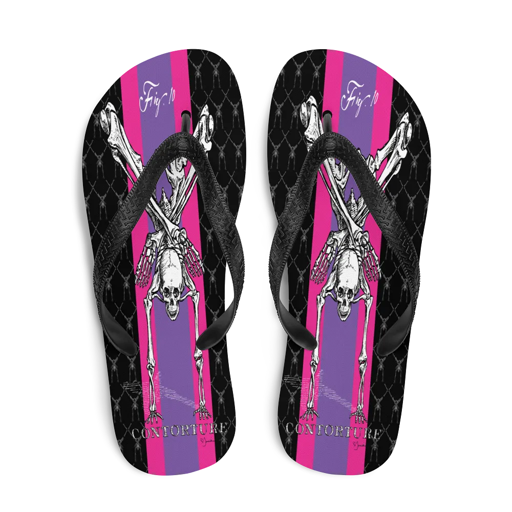 Contortion Flip-Flops: Contorture Super Stripe!