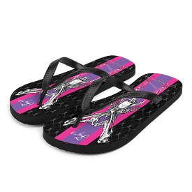 Contortion Flip-Flops: Contorture Super Stripe!