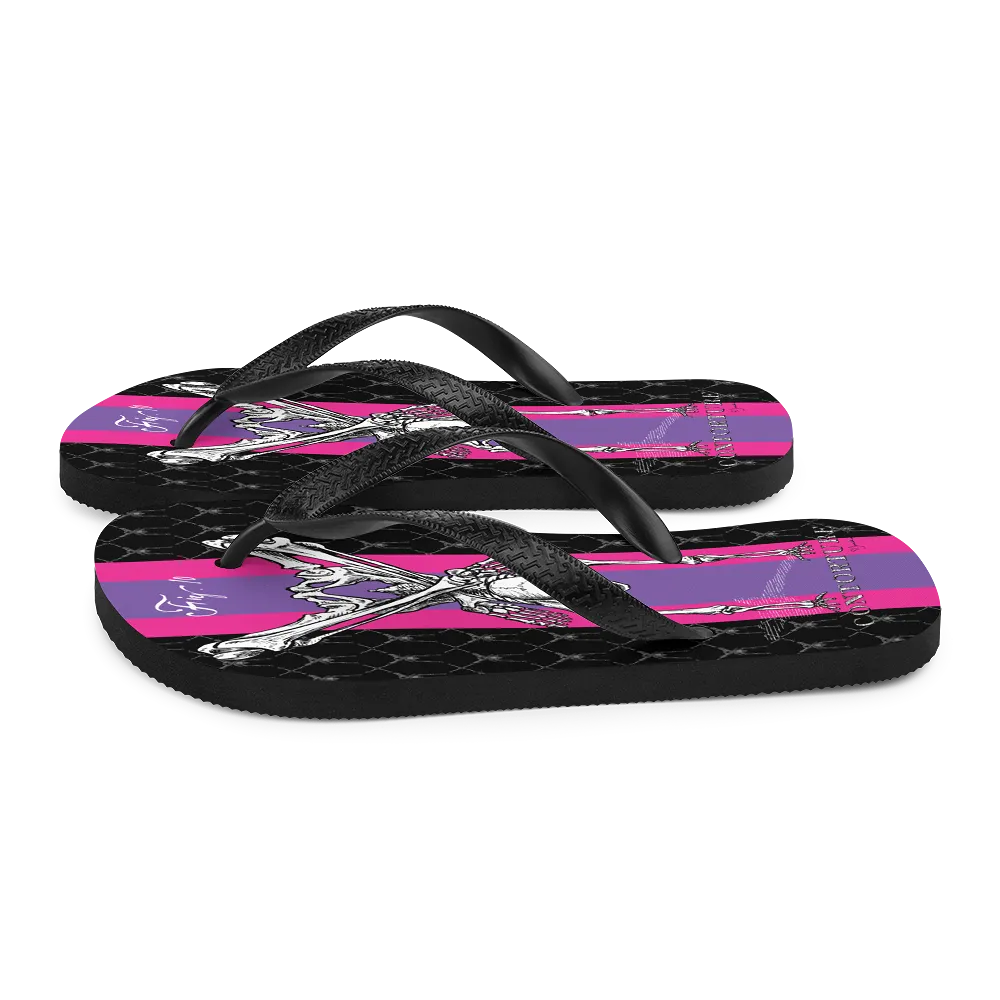 Contortion Flip-Flops: Contorture Super Stripe!