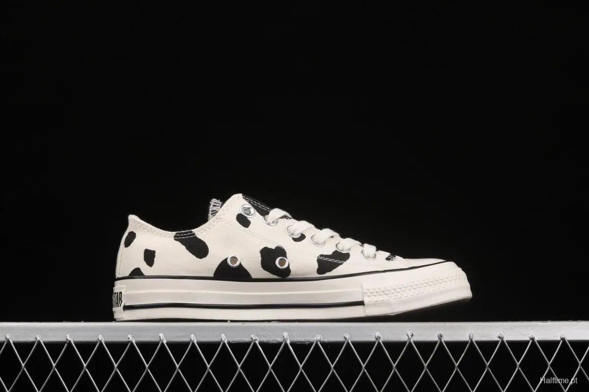 Converse 21ss All Star US Cow Spot Japanese Converse vintage cow pattern low upper shoes 1SC564