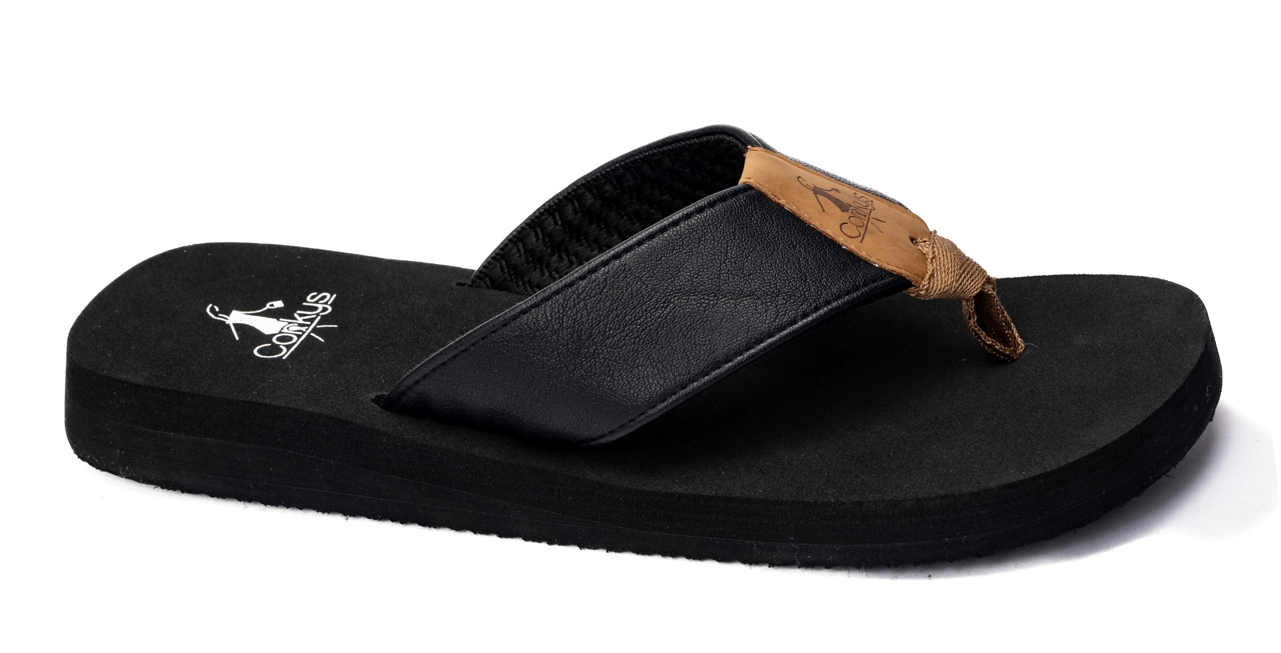 Corkys Summer Break Flip Flops-Black