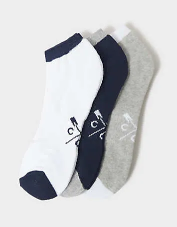 Crew Clothing Company Pack of 3 Trainer Socks | Grattan