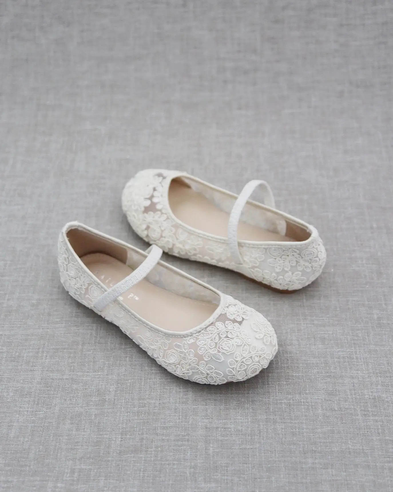 Crochet Lace Mary Jane Flats