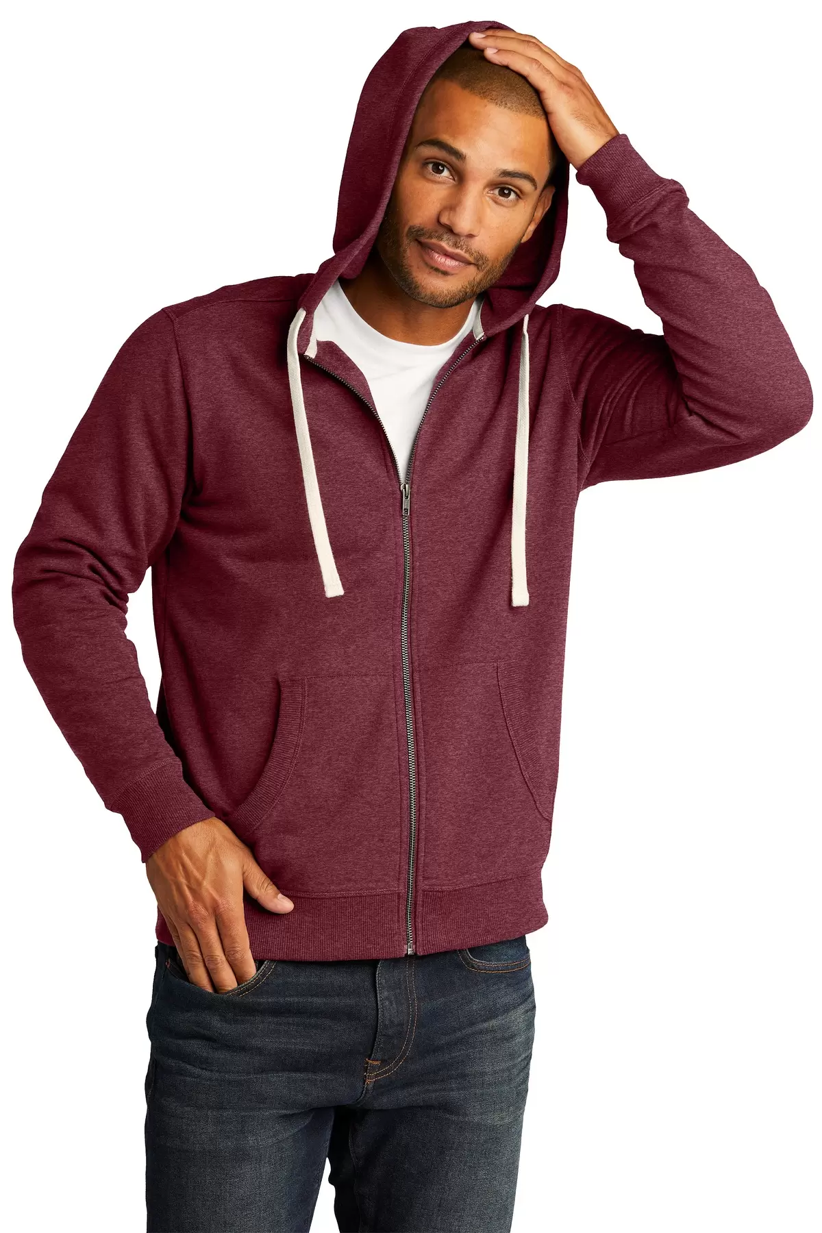 District Clothing DT8102 District   Re-Fleece  Full-Zip Hoodie SKU: DT8102