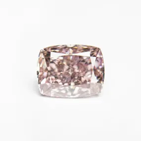 Fancy Brown-Pink Brilliant Diamond - 1.76ct Cushion