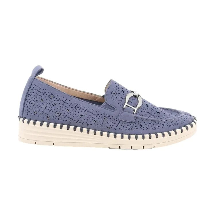 Grunland Mocassino Slip on ultra leggera SC4184 SAVI Blu