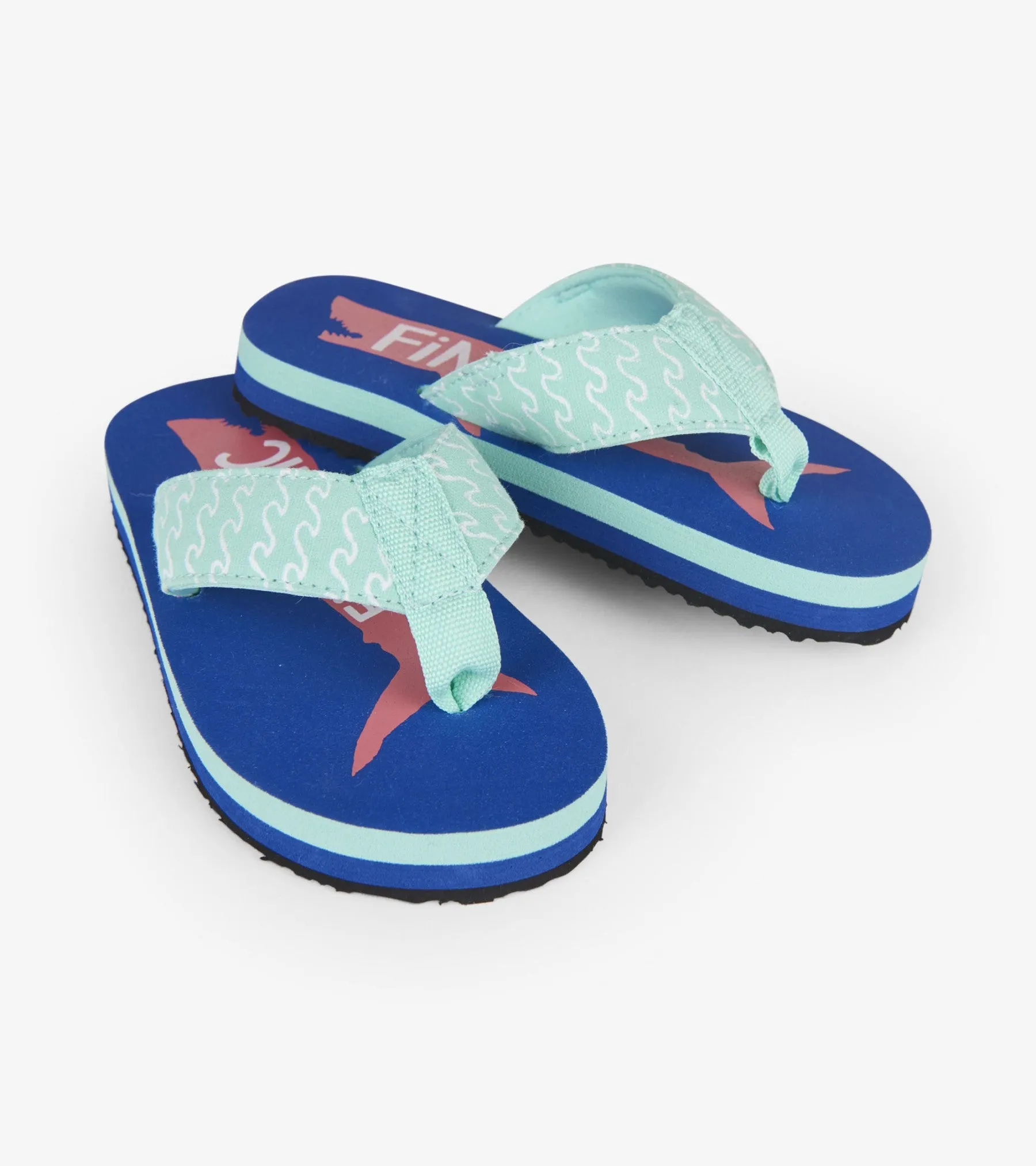 Hatley Fintastic Shark Flip Flops