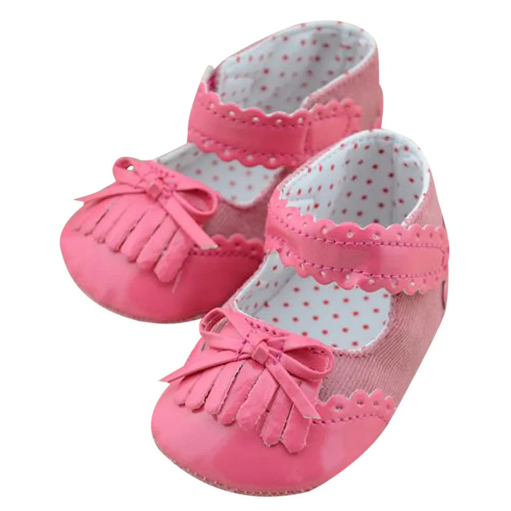 Infant Toddler born Baby Shoes PU Crib Shoes St Sole Girls Baby Shoes Infants St Sole Shoes