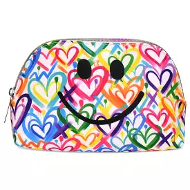 Iscream Corey Paige Hearts Oval Cosmetic Bag