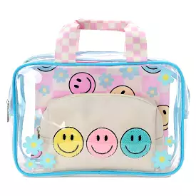 Iscream Happy Check Cosmetic Bag Trio