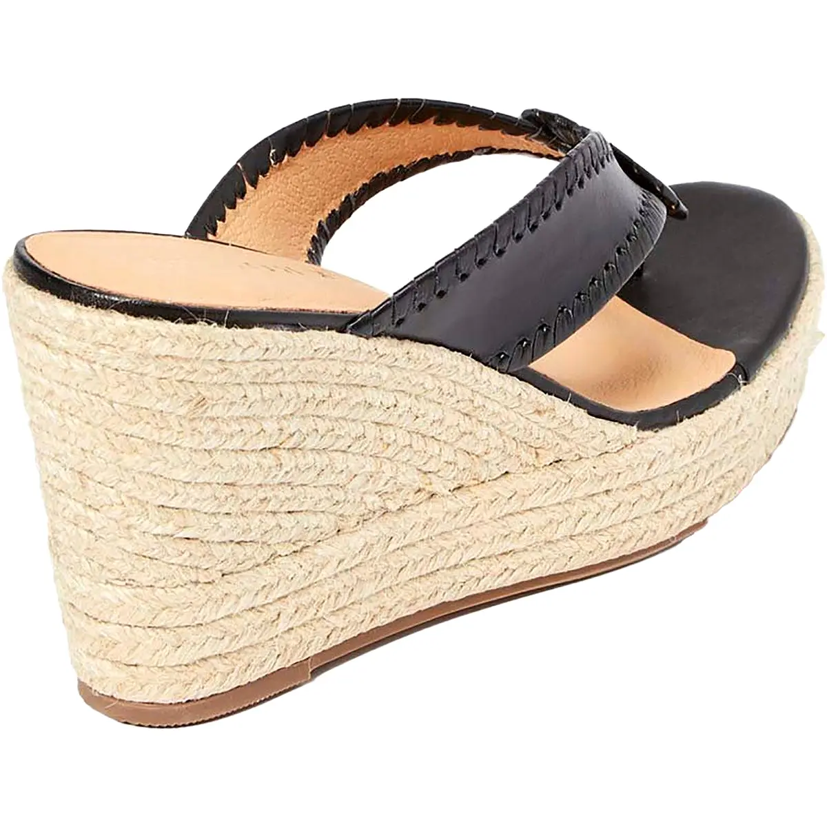 Jack Rogers Womens Rowan Leather Wedge Espadrilles