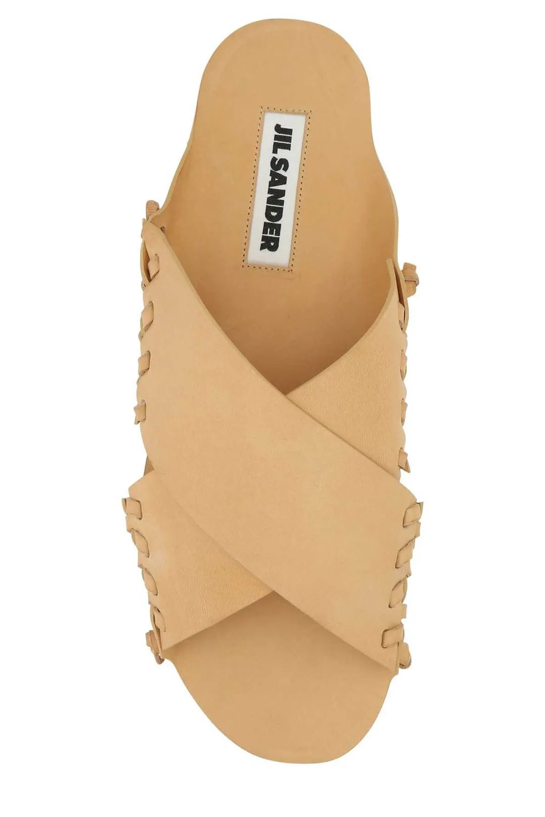 Jil Sander Cross-Band Slip-On Sandals