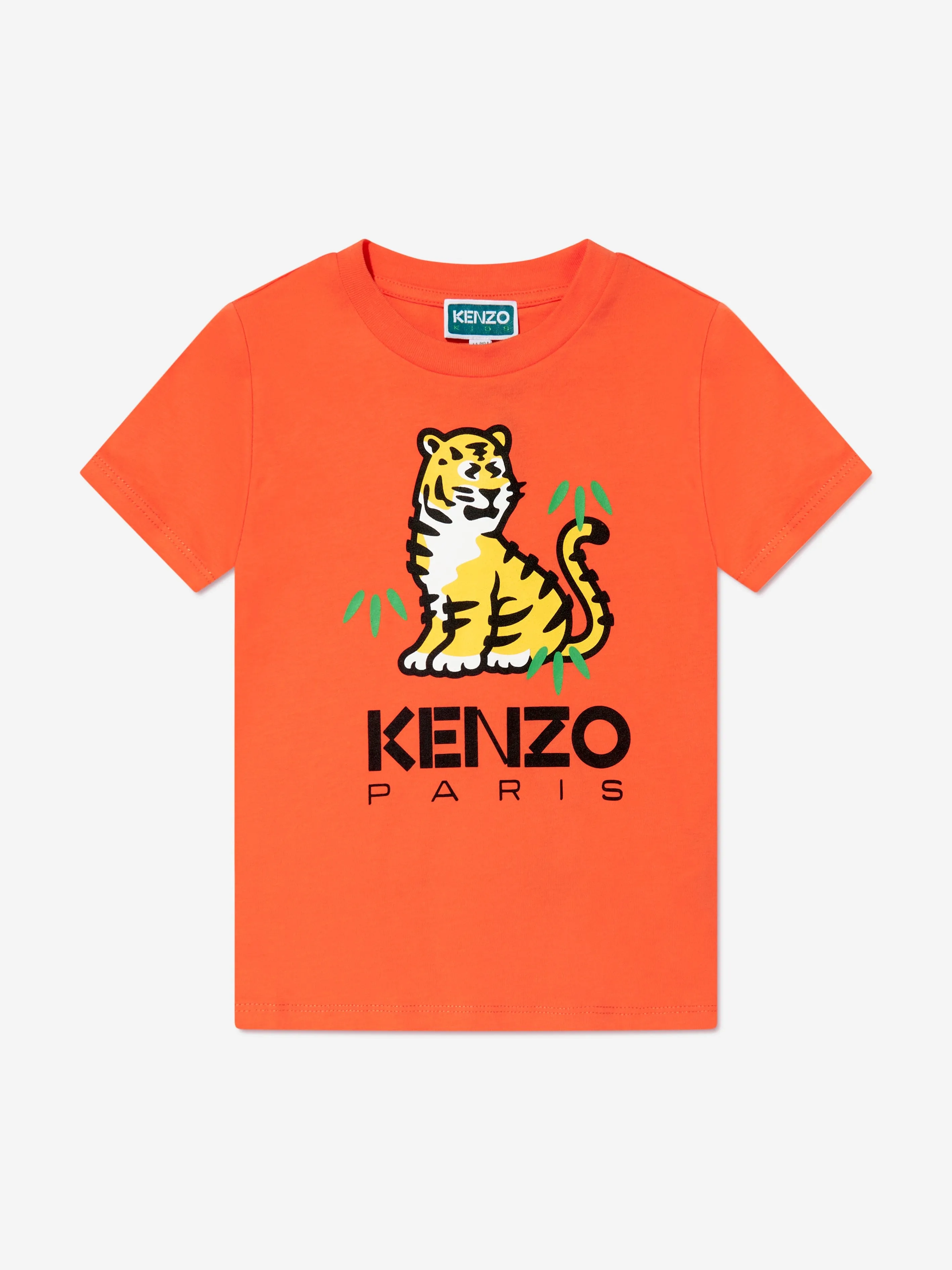 KENZO KIDS - Boys Organic Cotton Kotora T-Shirt in Orange | Childsplay Clothing