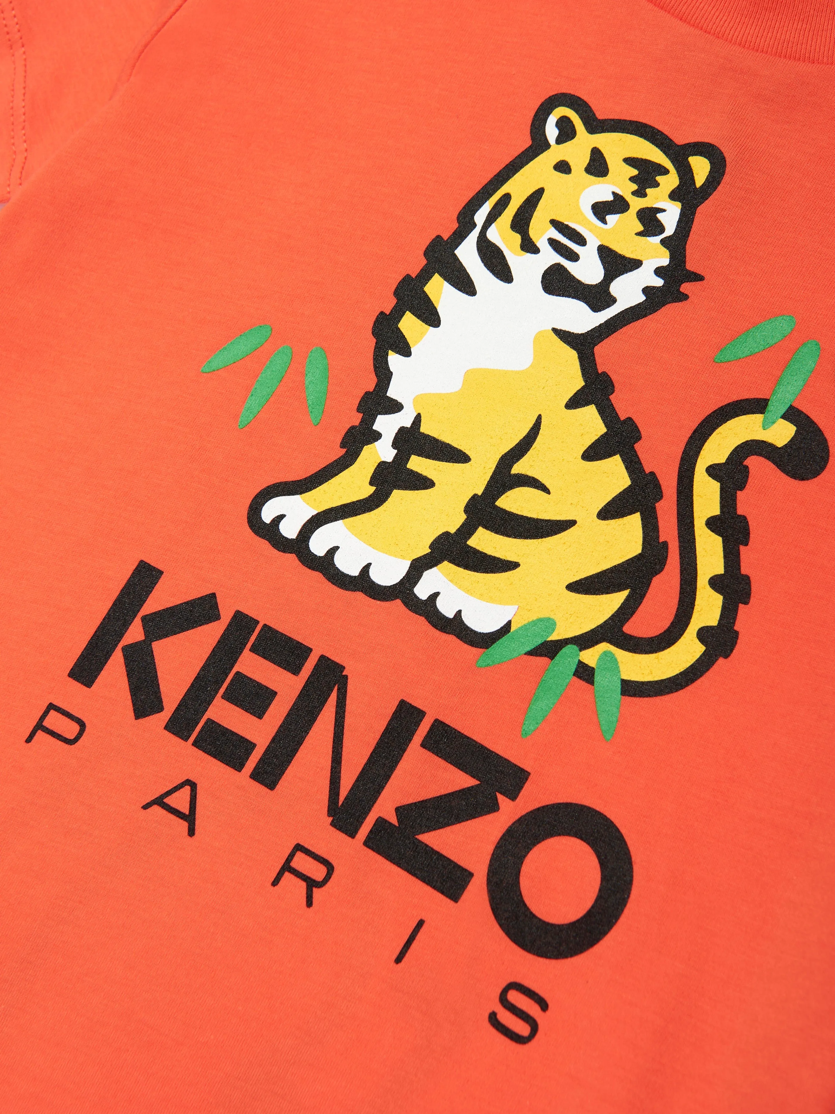 KENZO KIDS - Boys Organic Cotton Kotora T-Shirt in Orange | Childsplay Clothing