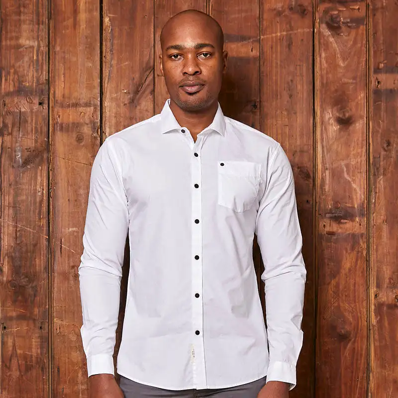 Kingsley Heath Classic Slim Fit Shirt Pelican